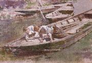 Theodore Robinson Two in a Boat oil